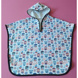 Poncho pression--5-6ans--bain