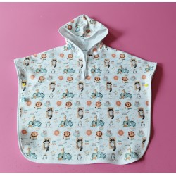 Poncho pression--3-4ans--bain