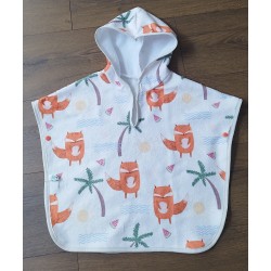 Poncho pression--0-6mois--...