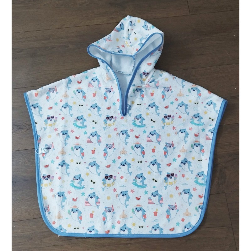 Poncho pression--1-2ans--bain